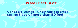 Canada's Bay of Fundy has reported tides of more than 50 feet.